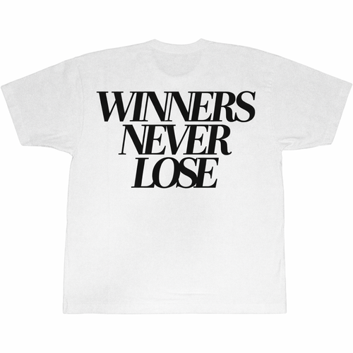 Black on white logo tee