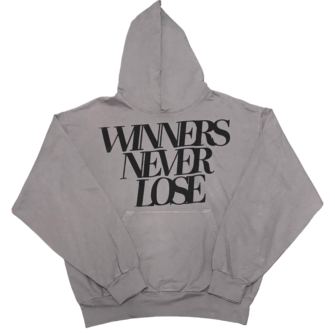 Black on dimgray thin hoodie